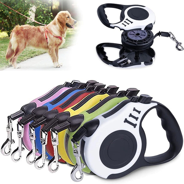 Retractable 3m And 5m Durable Dog Leash for small dogs - FUR VIVIA
