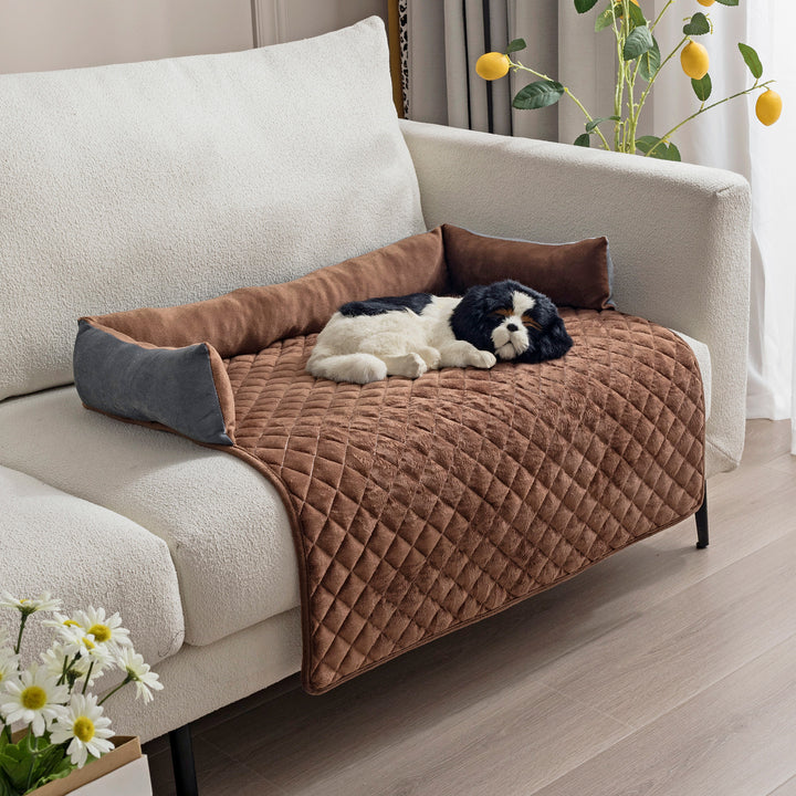 Pet Sofa Beds For Large Dogs with Cushion - FUR VIVIA