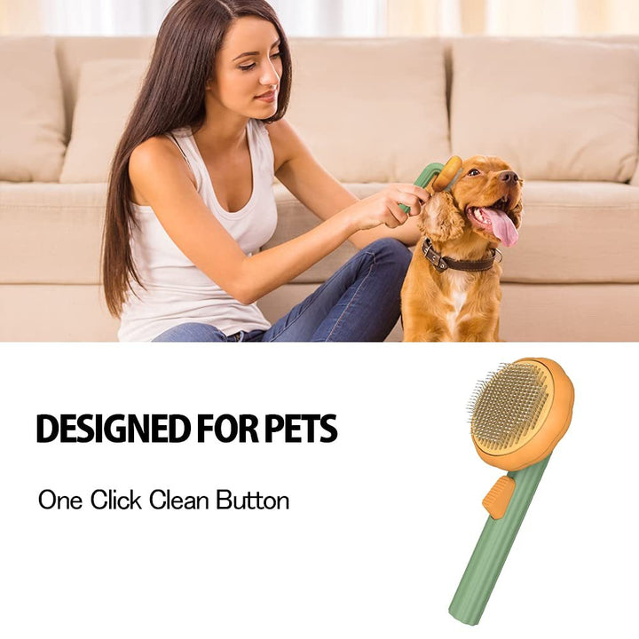 Pet Grooming Self Cleaning Slicker Brush - FUR VIVIA