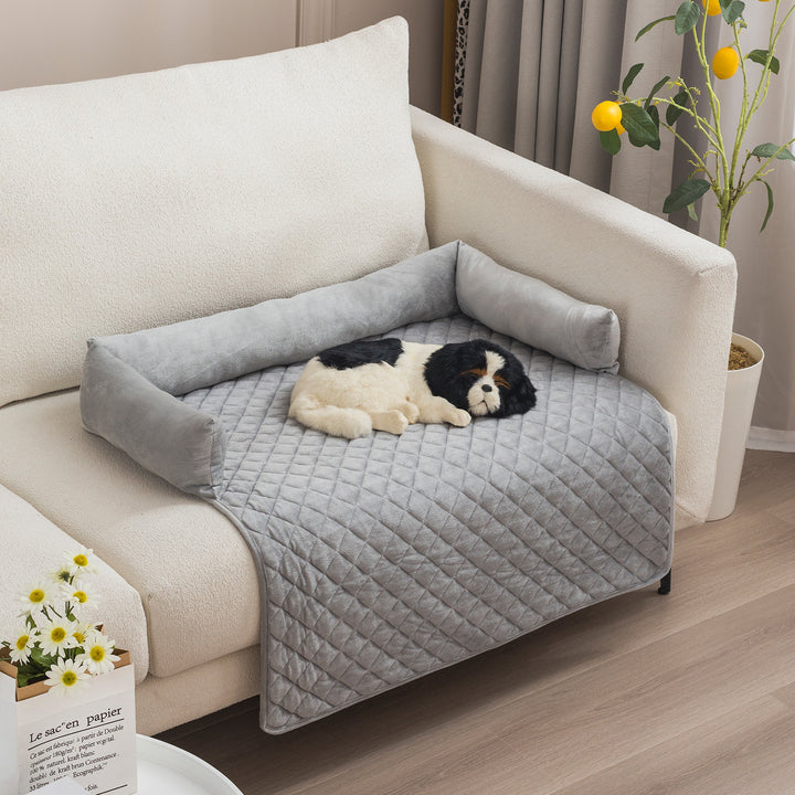 Pet Sofa Beds For Large Dogs with Cushion - FUR VIVIA