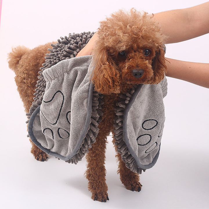 Chenille Pet Bath Towel - FUR VIVIA