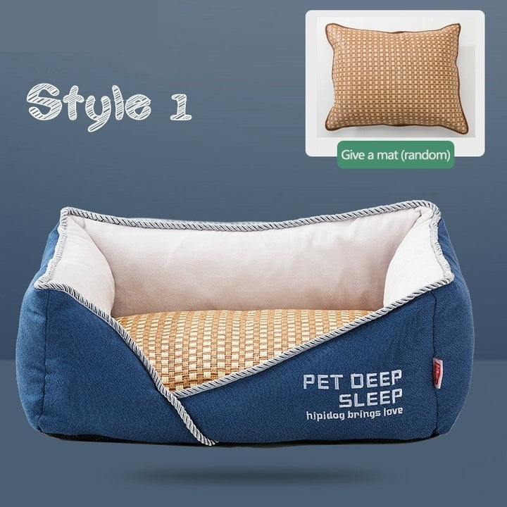 Washable Cozy High Quality Cotton Pet Bed - FUR VIVIA
