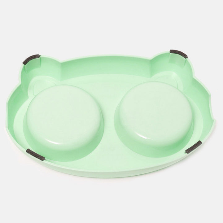 Stainless Steel Bowls With Non-Slip Resin Station - FUR VIVIA