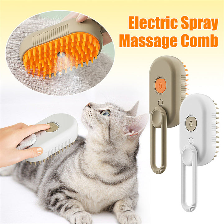 3 In 1 Electric Spray Cat Hair  Removal Comb - FUR VIVIA