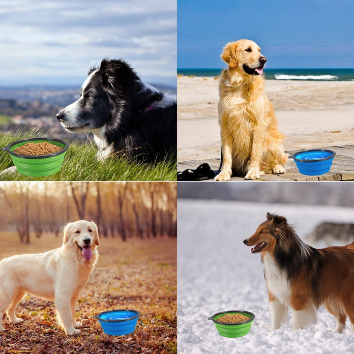 Portable Folding Silicone Puppy Food/Water Container - FUR VIVIA