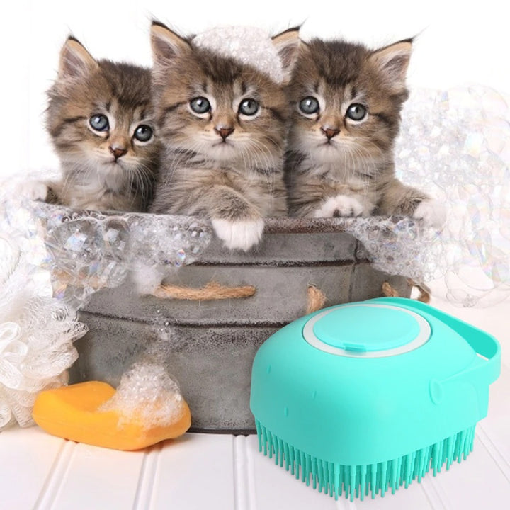 Pet Grooming Scrubber Shower Brush For Bathing - FUR VIVIA