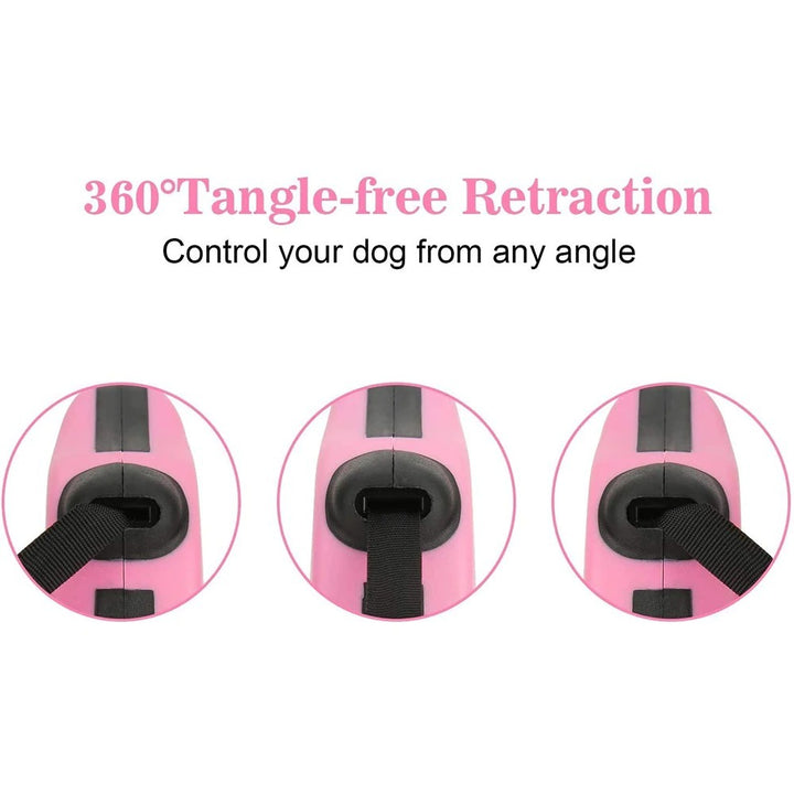 Retractable 3m And 5m Durable Dog Leash for small dogs - FUR VIVIA