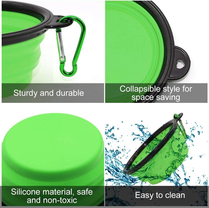 Portable Folding Silicone Puppy Food/Water Container - FUR VIVIA