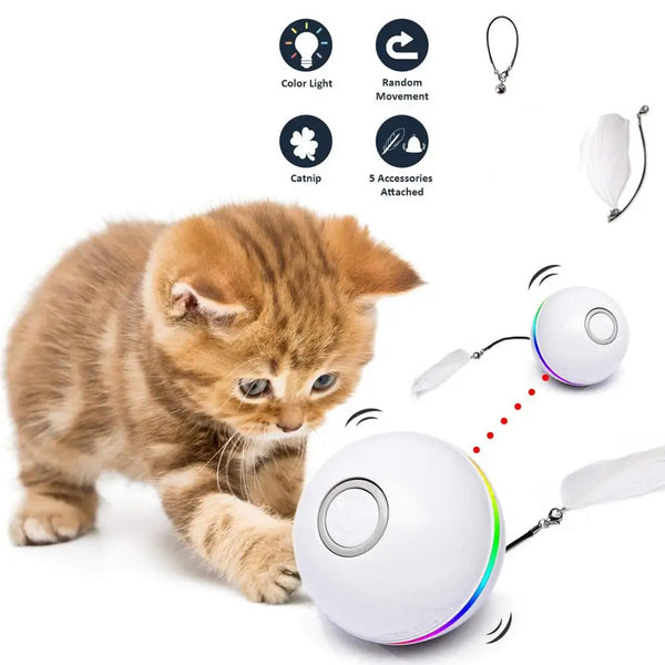 Laser Electronic Rollin Funny Cat Toy Ball - FUR VIVIA