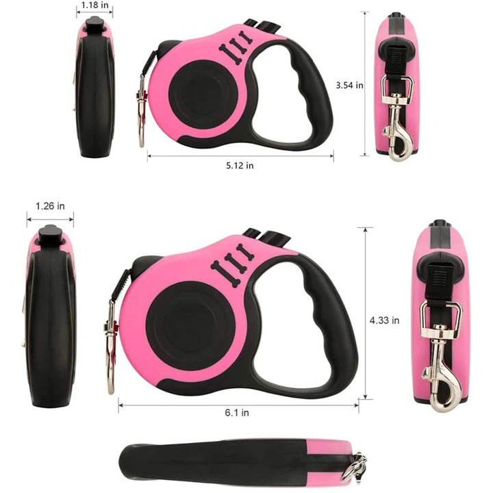 Retractable 3m And 5m Durable Dog Leash for small dogs - FUR VIVIA