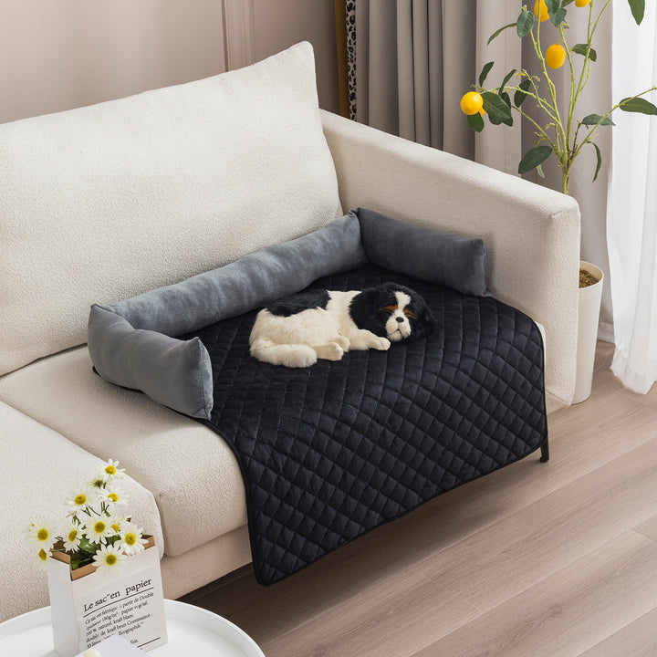 Pet Sofa Beds For Large Dogs with Cushion - FUR VIVIA