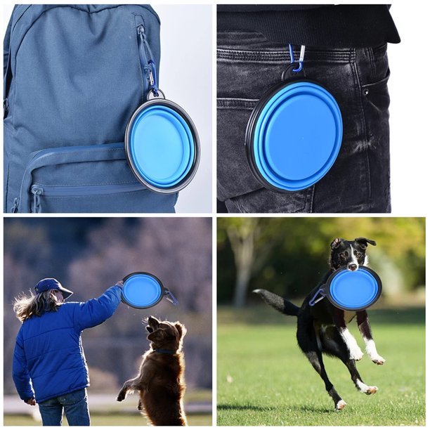 Portable Folding Silicone Puppy Food/Water Container - FUR VIVIA