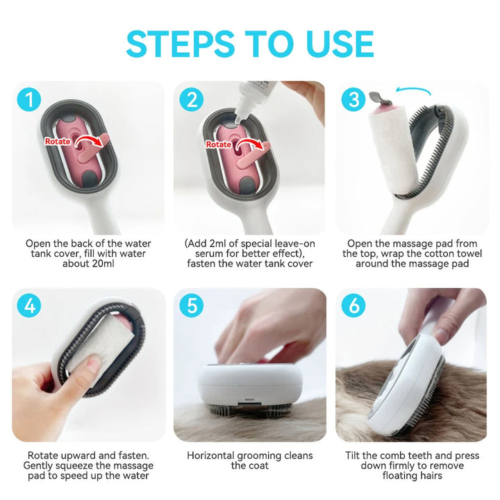 4 In-1 Cat Grooming Brush - FUR VIVIA