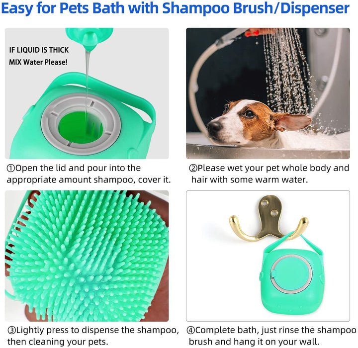 Pet Grooming Scrubber Shower Brush For Bathing - FUR VIVIA