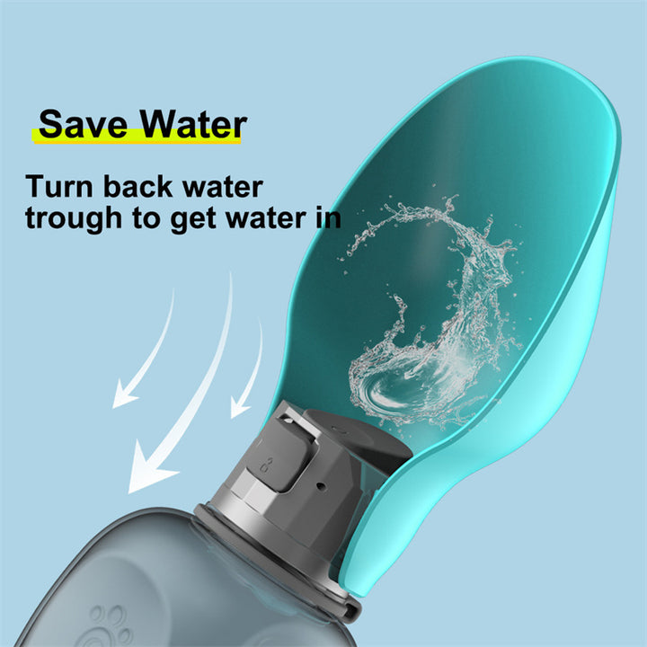 800ml Portable Pet Water Bottle Leakproof - FUR VIVIA