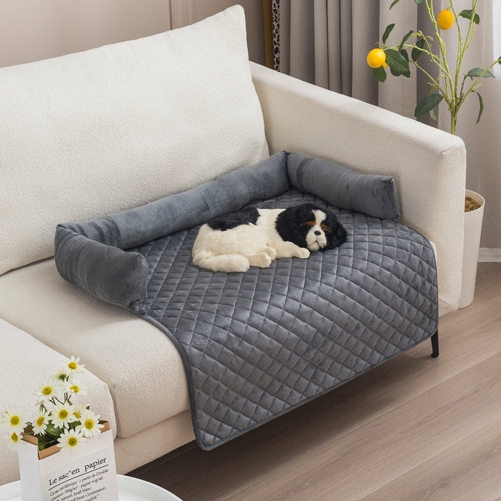 Pet Sofa Beds For Large Dogs with Cushion - FUR VIVIA