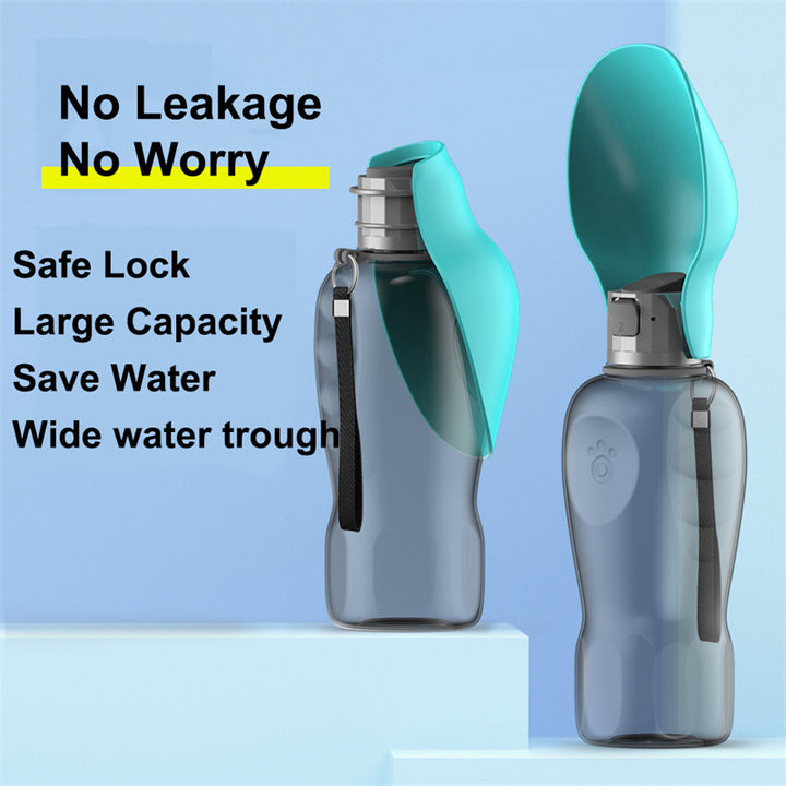 800ml Portable Pet Water Bottle Leakproof - FUR VIVIA